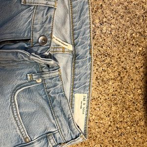 Rag & Bone DRE low-rise boyfriend jeans.